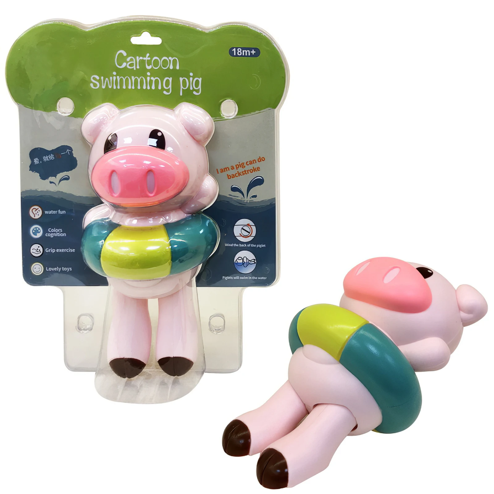 

Infant Swim Animal Pig Clockwork Bathing Toy Classic Baby Water Toy Cute Backstroke Pig Wind-Up Bath Toys Kid Beach Bath Toys