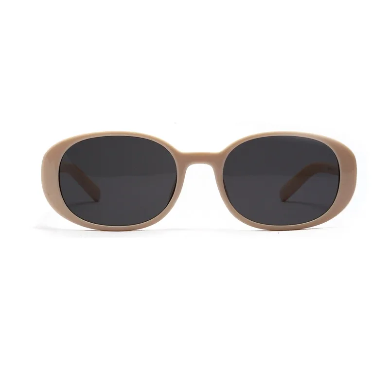 

2021 Small ellipse Women's Retro Brand Designer Glasses Square Sunglasses Vintage Dames lenses Sun Decorative
