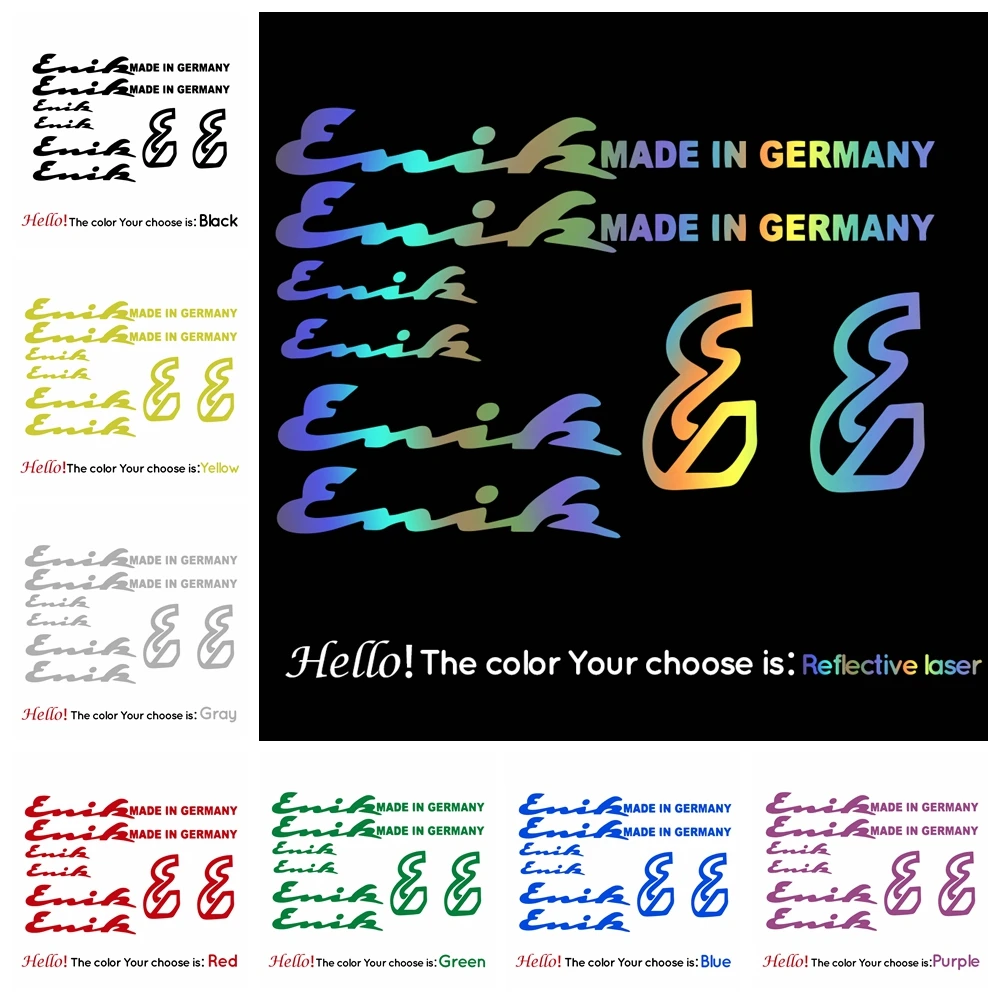 

Racing Cycling Reflective Decals Kits Vinyls Bike Art Decor enik Bicycle Frame Stickers Decals Cycling DIY Stickers Decoration