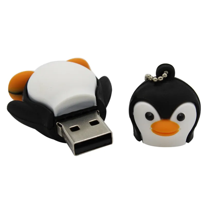 USB флеш-накопитель с милым пингвином, 64 ГБ, 4 ГБ, 8 ГБ, 16 ГБ, 32 ГБ, флешка USB, 2,0