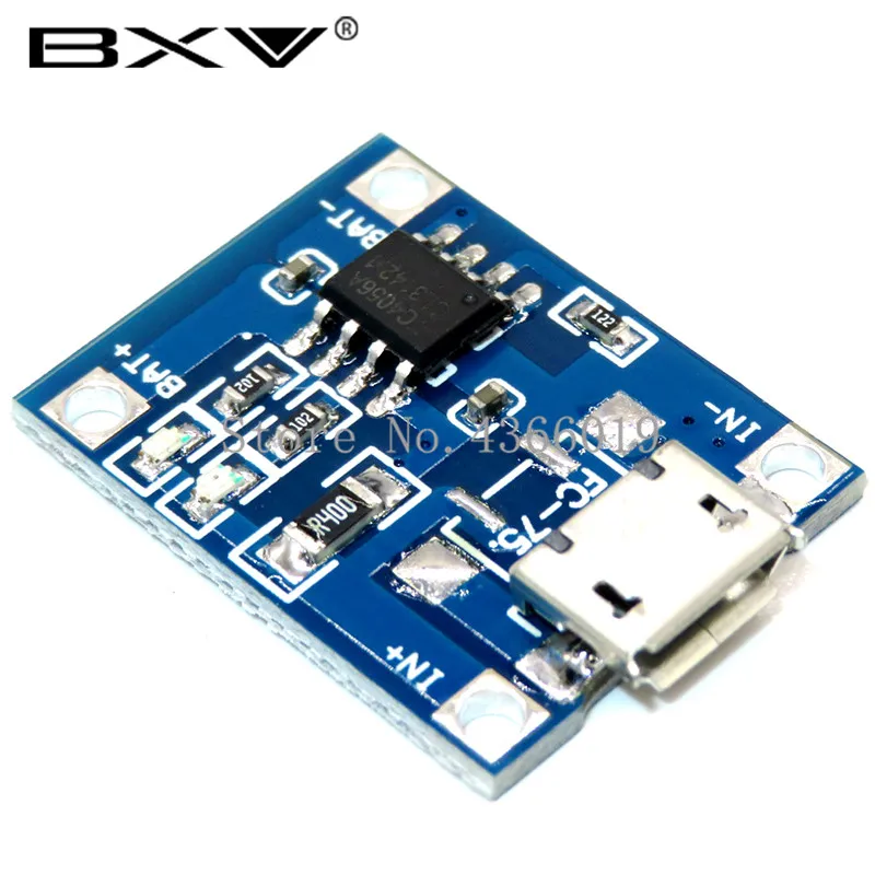 TP4056 Micro 10 шт. TYPE-C/Micro USB 5 В 1A 18650 TP4056 литиевый модуль зарядного устройства аккумулятора зарядная плата с защитой двойные функции 1A li-ion - Цвет: TP4056 Micro