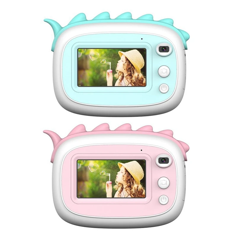 

2 комплекта, 2,5-дюймовая мультяшная камера Polaroid, Детская камера 32G 2,4 P, фото-и видеокамера, голубая и розовая