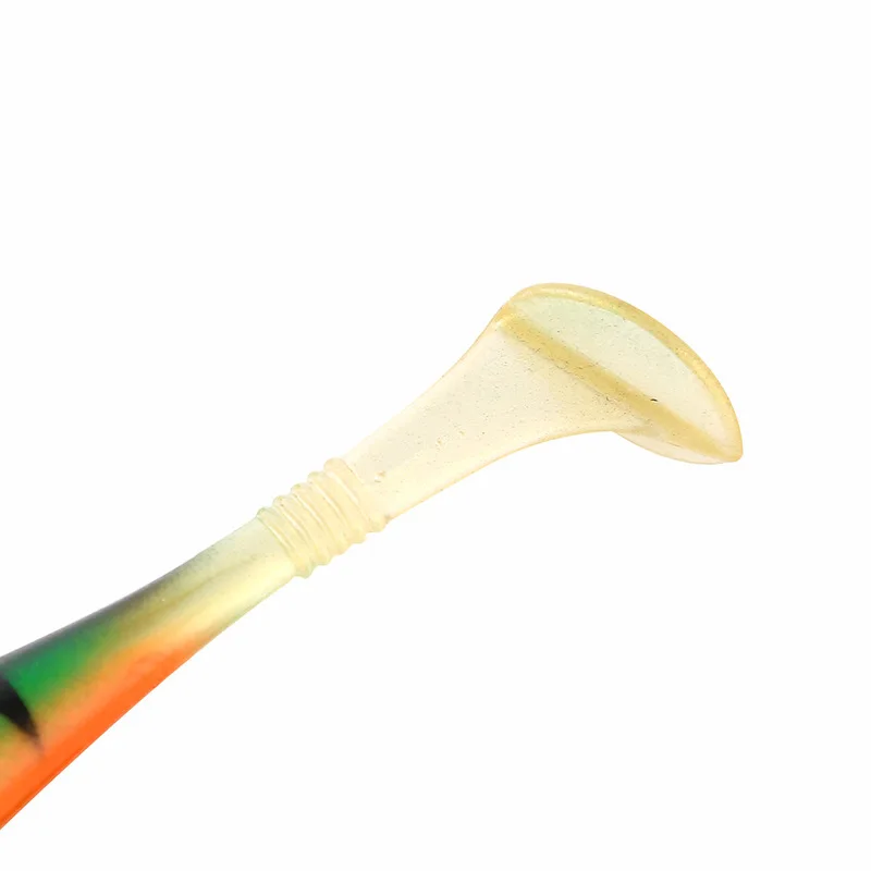 

1 Pcs Soft Lures 10g 12.5cm Fishing Lure Wobblers Double Color Aritificial T Tail Silicone Bait Swimbait Bass Pike Tackle