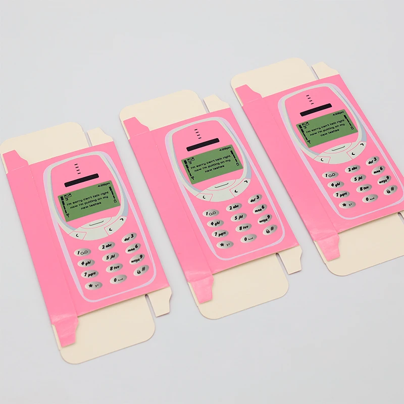 Картонная коробка для накладных ресниц прямоугольная пустая косметическая