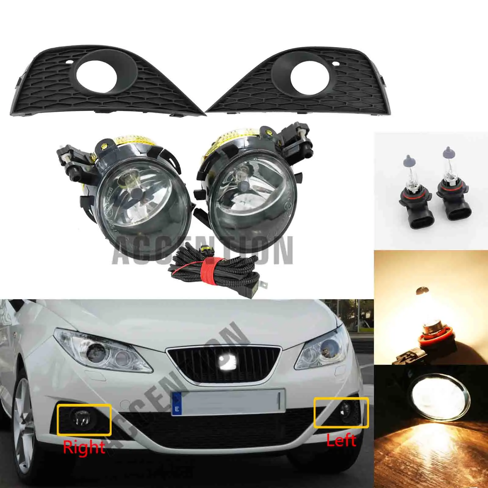 Автомобильный светильник для Seat Ibiza 2009 2010 2011 2012 новый противотуманный