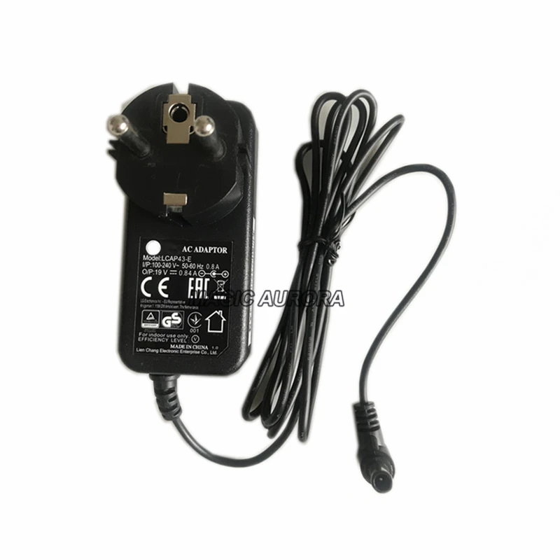 Оригинальное зарядное устройство EU 19V 0.84A 16W для LG LCAP34-E EAY63032003 EAY63032011 19M38D 19M38A 22MK430H