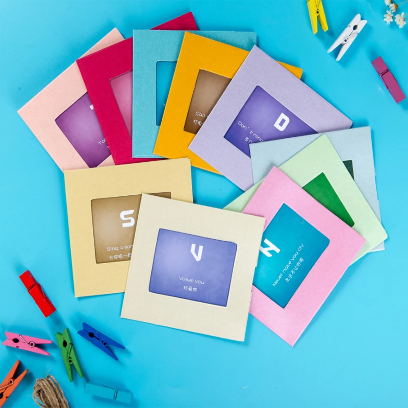 Комбинация DIY крафт бумаги фоторамки подвесная настенная рамка для фотографий и