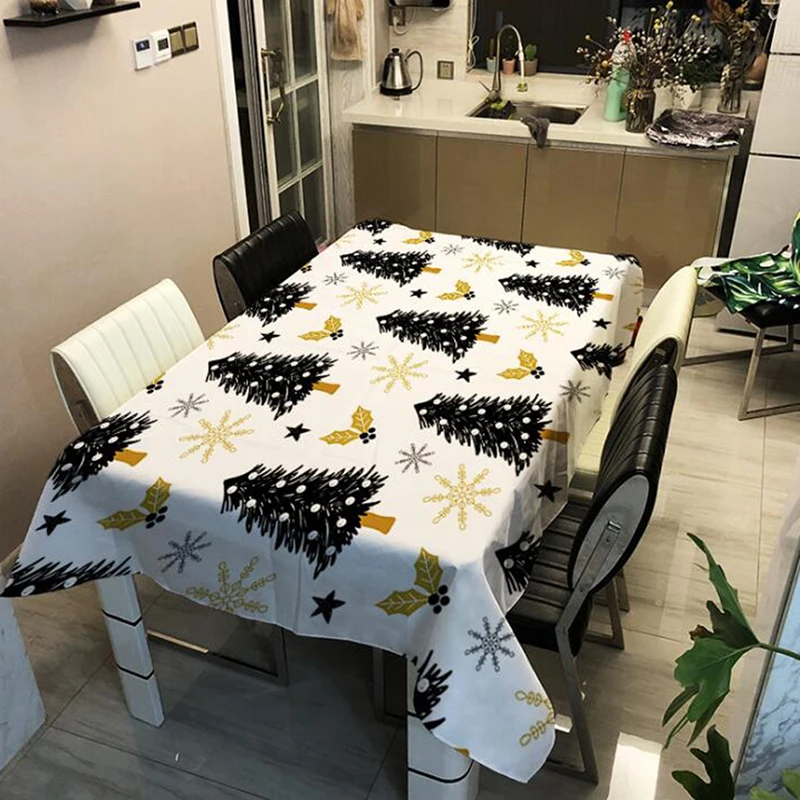 

2022 Tablecloth Waterproof Table Cloth Christmas Tree Toalha De Mesa Nappe Decoracao Para Casa Manteles Table Cover