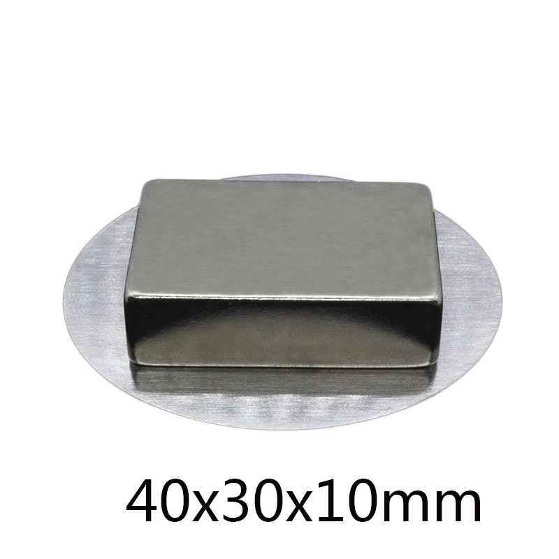1/2/3 шт. блочные мощные магниты 40x30x10 мм N35 DIY неодимовый магнит флуоресцентный 40*30*10