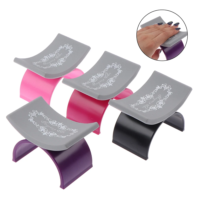 

1Pcs U Shape Plastic & Silicone Cushion Pillow Salon Hand Holder Pad Nail Art Arm Rest New
