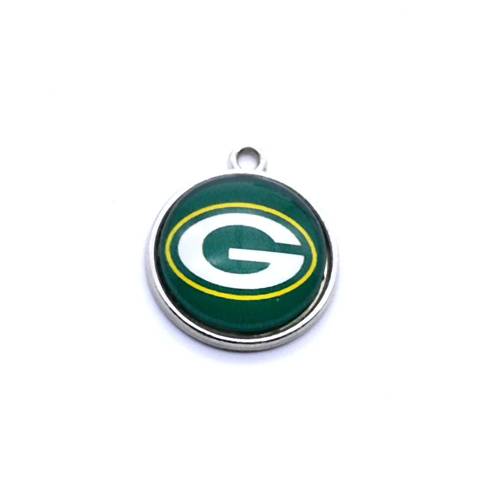 Серебряные Подвески с подвеской Green Bay Packers, подвески для браслета, ожерелья для женщин и мужчин, футбольные болельщики Paty Fashion - Окраска металла: as picture