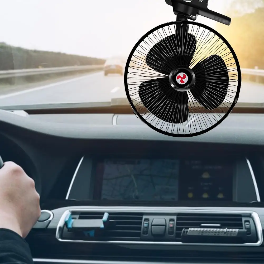

Вентиляторы с зажимом для автомобиля, мини-вентилятор с вращающимся охлаждением, малошумный аксессуар для автомобиля, летнее охлаждение с ...