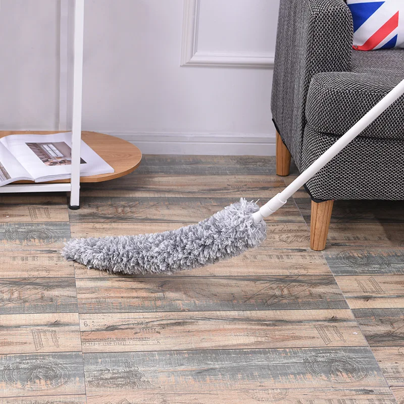 

High-quality Soft Microfiber Telescopic Duster Washable Long Handle Bending Electrostatic Natural Dust Feather Cleaning Tools