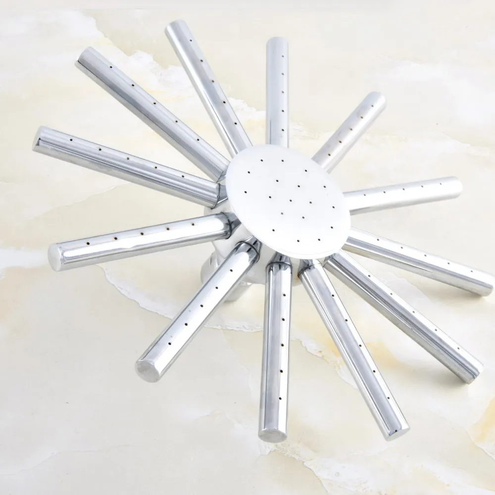 

Bathroom Accessory 8" Inch Polished Chrome Brass Water Saving Sunflower Shape Top Rain Shower Head Bathroom Fitting ash036