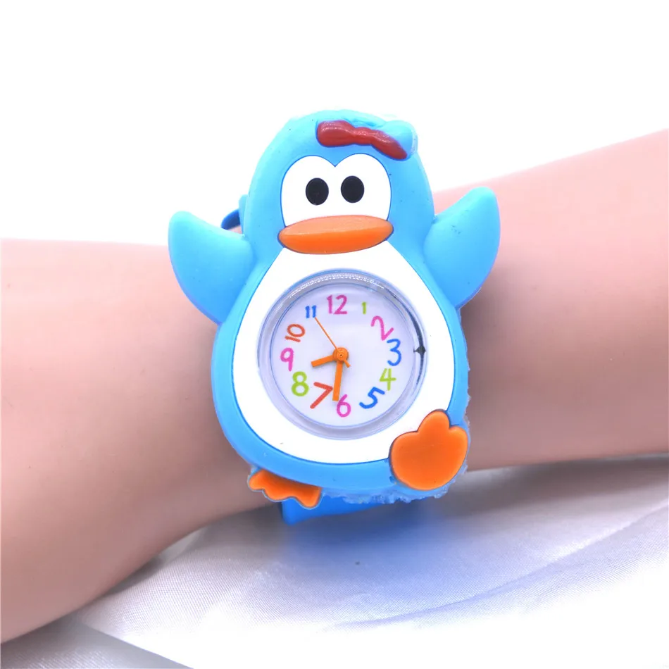 penguin Watches Детские часы для девочек, красивые часы с единорогом для девочек и мальчиков, детские пластиковые часы, детские наручные часы - Цвет: penguin Watches