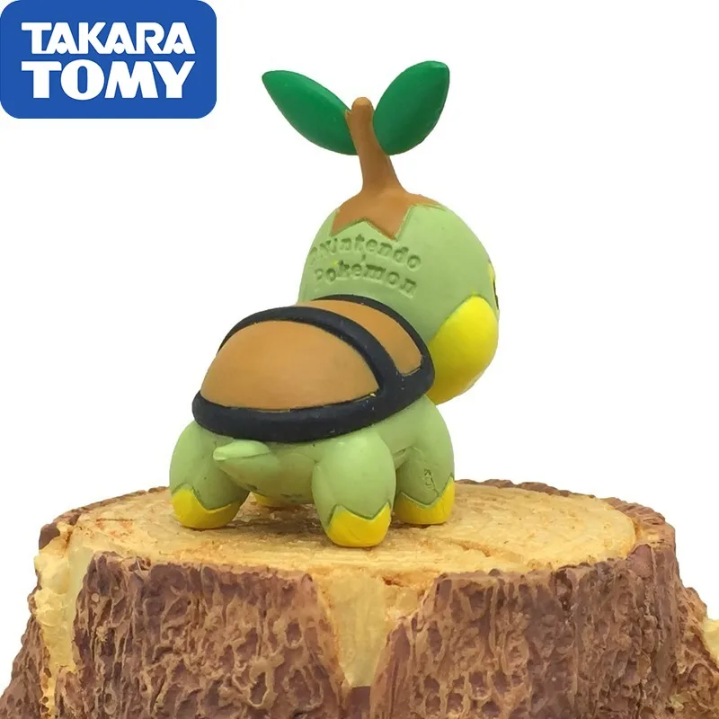 

TAKARA TOMY Japan Anime Genuine POKEMON MC Doll Turtwig Model Toy Collections Kids Gifts
