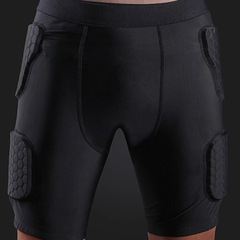 Для взрослых мужчин мягкие Компрессионные шорты хип и T протектор для футбола