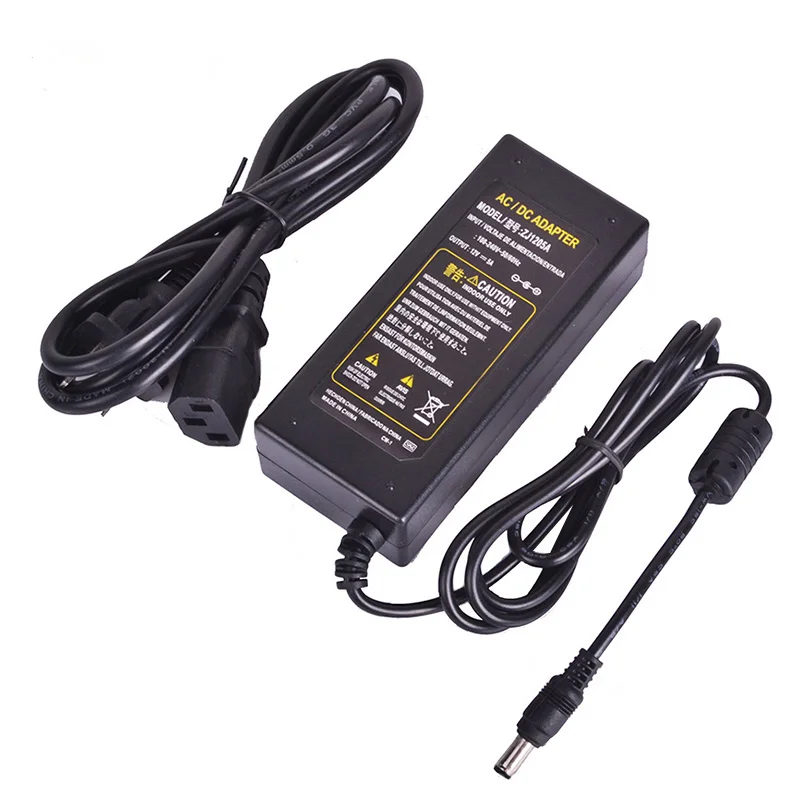 12 Volt Power Supply US EU Plug Adapter 5A 2A 1A 3A 6A 8A 10A Black Charger 12V for Tape LED Strip | Обустройство дома