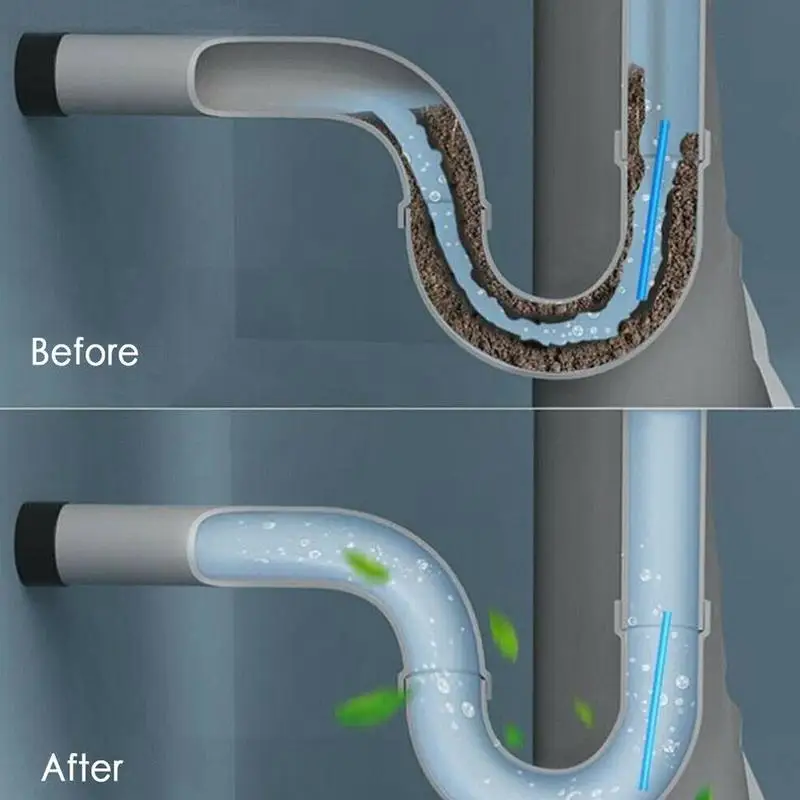 Бытовое средство для дноуглубления труб универсальное быстрое вспенивание без