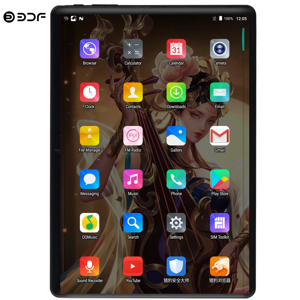 BDF 10 дюймов планшетный ПК Android 9,0 8 ГБ ОЗУ 128 Гб ПЗУ 10,1 МП камера заднего вида 10/10 ядерный процессор планшет ips 4G LTE телефон планшет