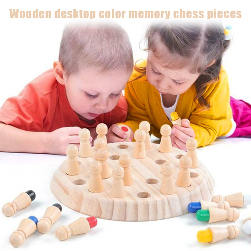 

Kids Wooden Memory Match Stick Chess Game Educational Toys Parent-Child Interaction Toy BM88