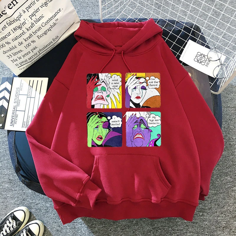 Женская толстовка с капюшоном и длинным рукавом принтом | одежда