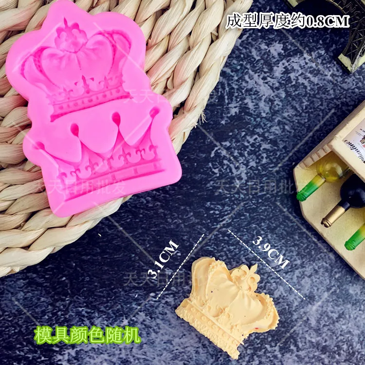 Лук и силиконовая форма с короной помадка инструменты для украшения торта Формы
