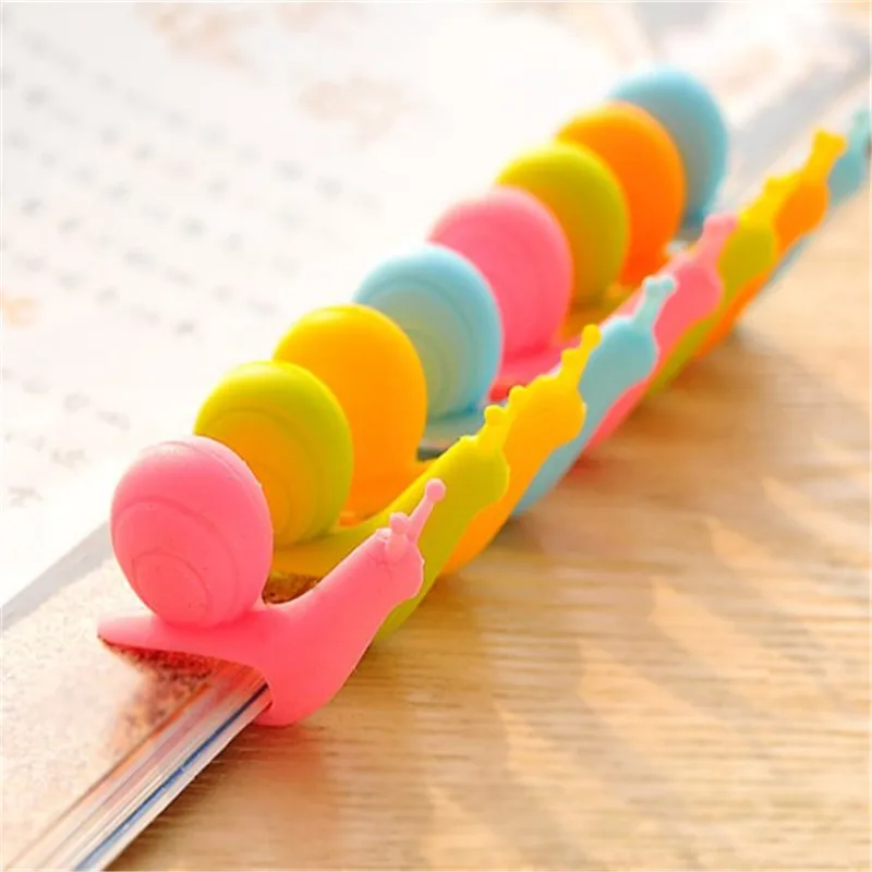 5 шт./компл. силиконовые зажимы для чайных пакетиков в форме улитки|Чайные