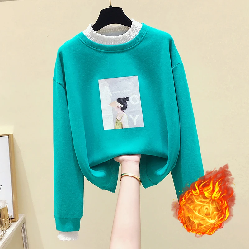 Модный Дом добавит новые утолщенные Флисовые женские черные блузки с высоким