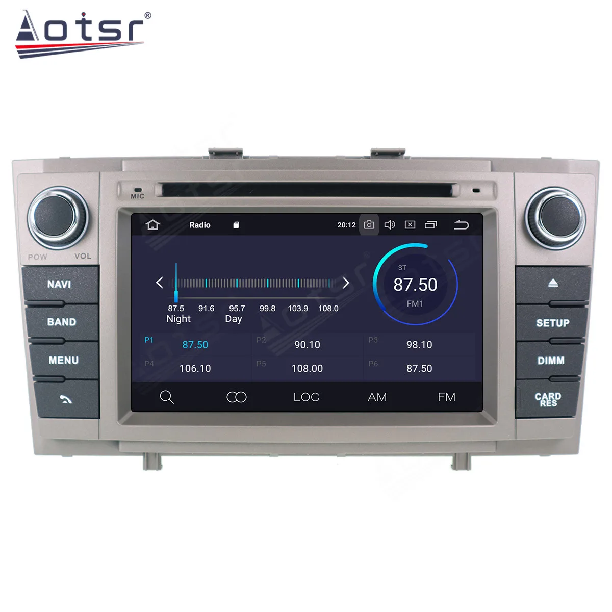 Автомобильный плеер Android 10 PX5/PX6 навигация для Toyota Avensis2009-2016 автомобильный