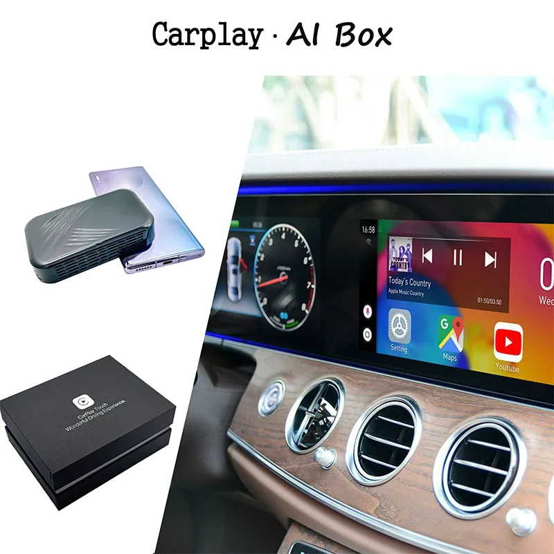 Android Box Carplay Ai Для VW 4 + 32G автомобильный мультимедийный плеер 2 Car-Play USB Беспроводная