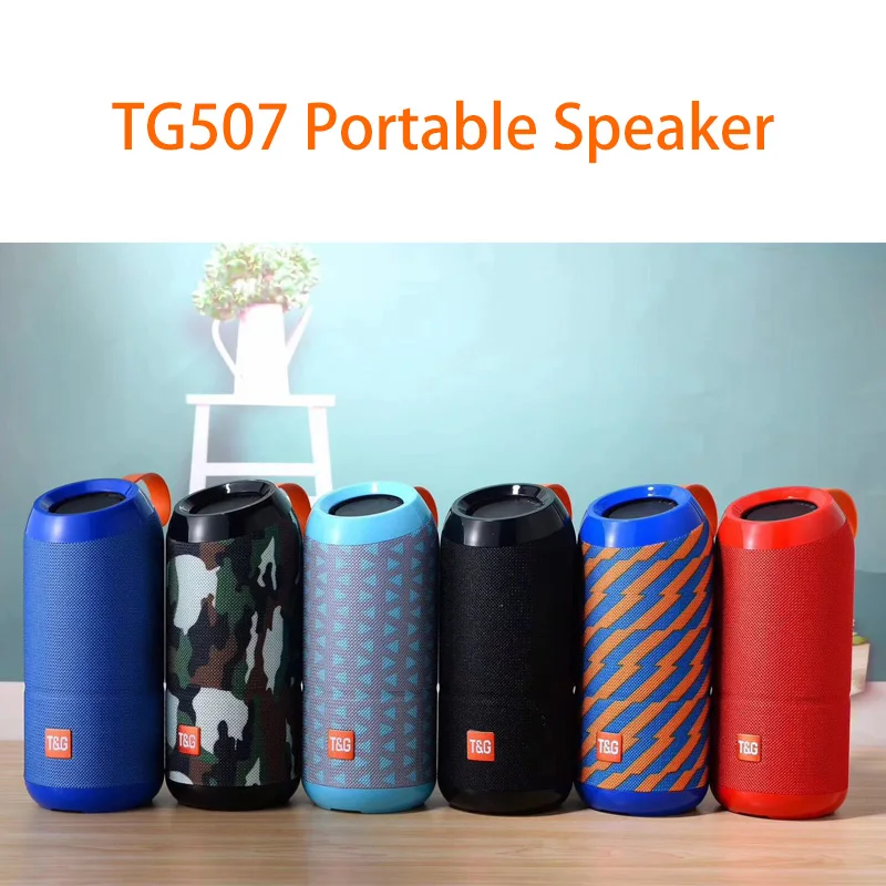 TG507 портативный Bluetooth динамик с fm-радио Беспроводная колонка громкий бум коробка