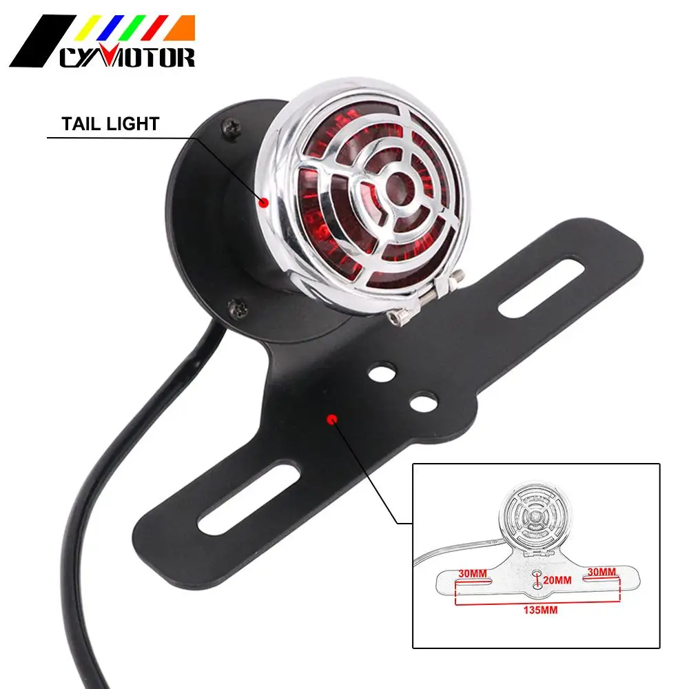 

Motorcycle Universal 12V DC Tail Light Moto Stop Signal Indicator Motorbike Blinker Turn Signals Brake Lights Accessories
