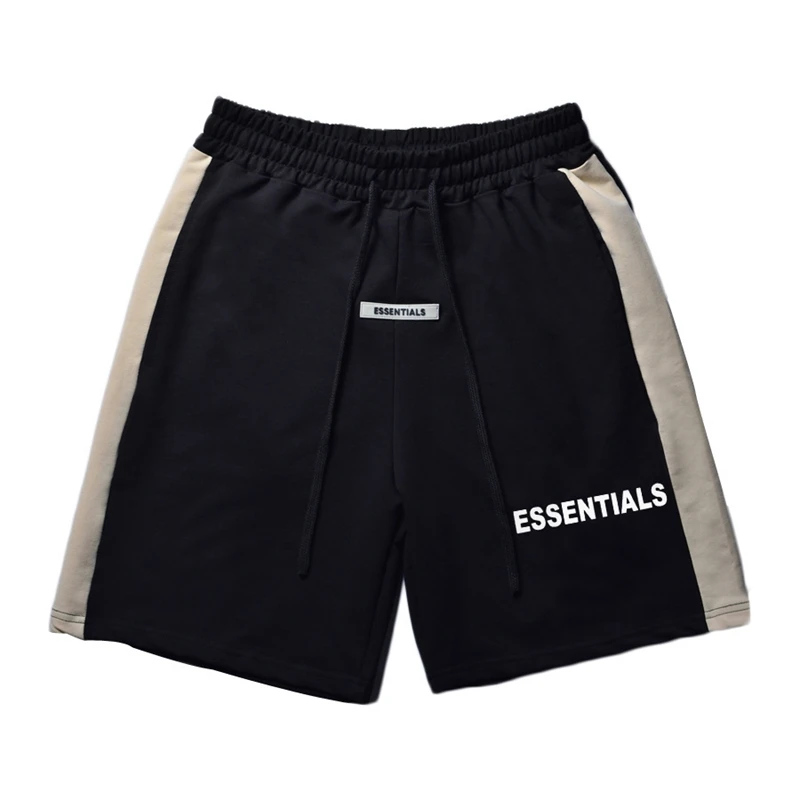 

God new double line shorts men's summer street tide cotton sports shorts fitness casual Capris