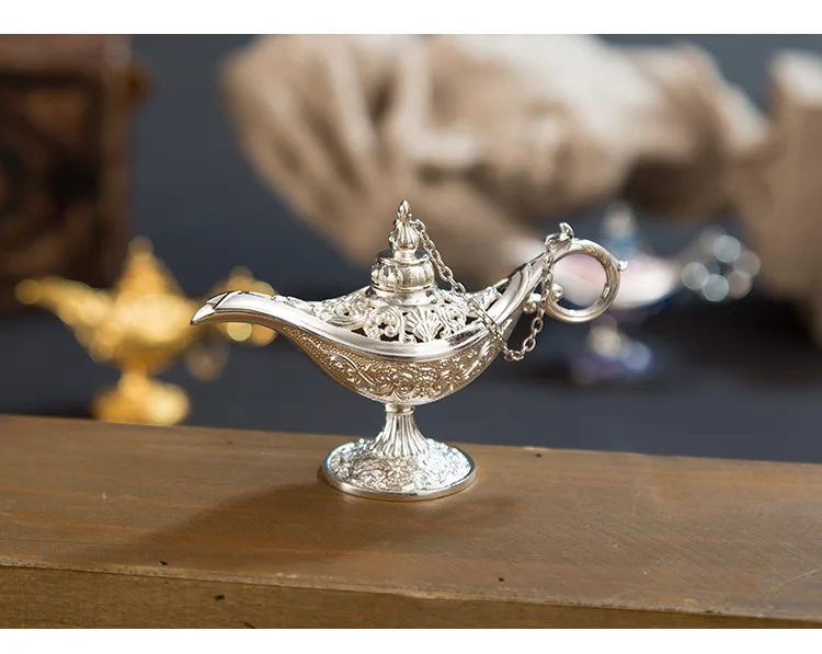 Винтажная ретро-статуя Aladdinlamp декоративные фабричные магазины Восточная