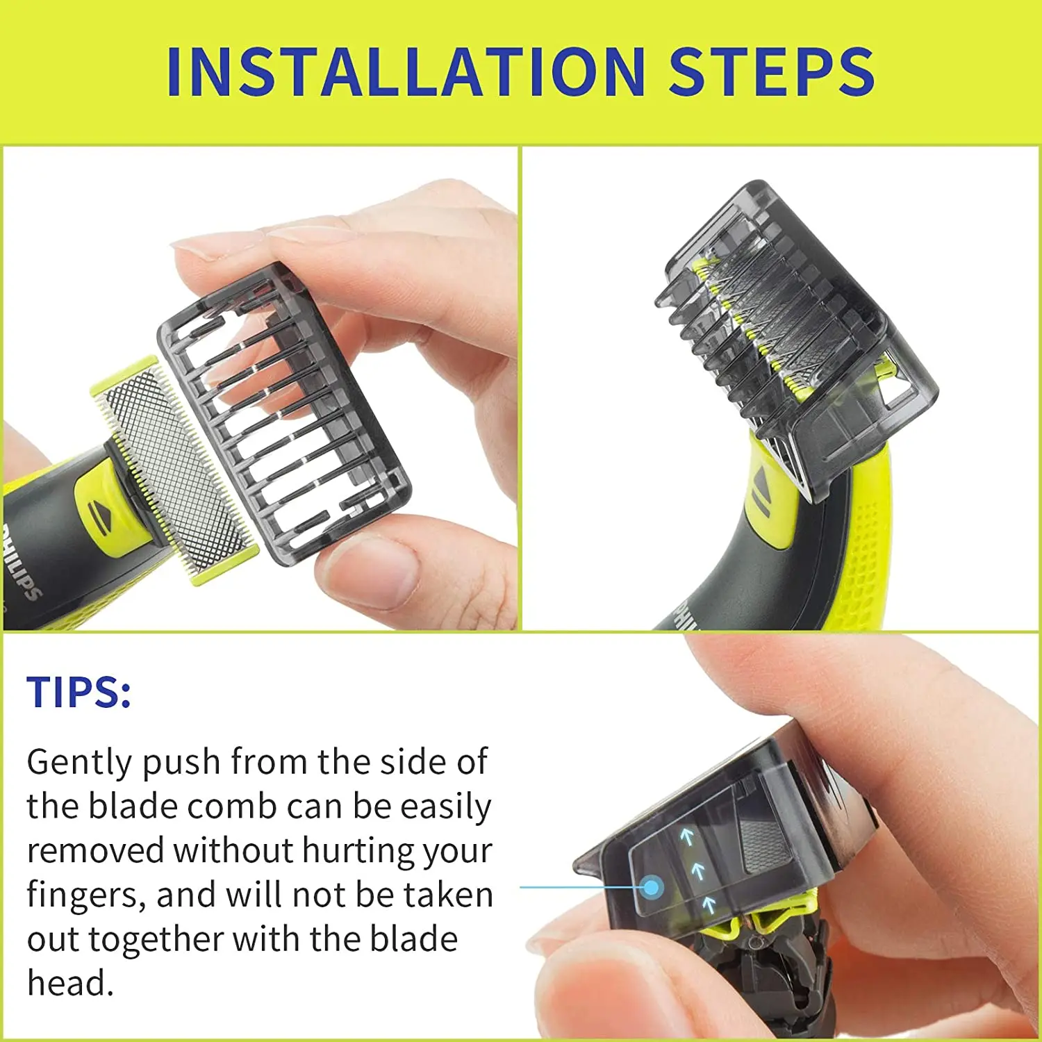 Насадка для бритвы Philips Norelco Oneblade Qp2520 Qp2530 Qp2620 Qp2630 Qp6510 Qp6520 1 2 3 5 мм | Дом и сад