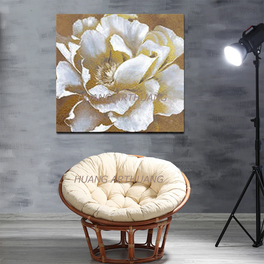 

Large sizes Hand-painted abstract Oil Painting On Canvas acrylic blue flowers Wall art Picture For Living eating Room Home Decor