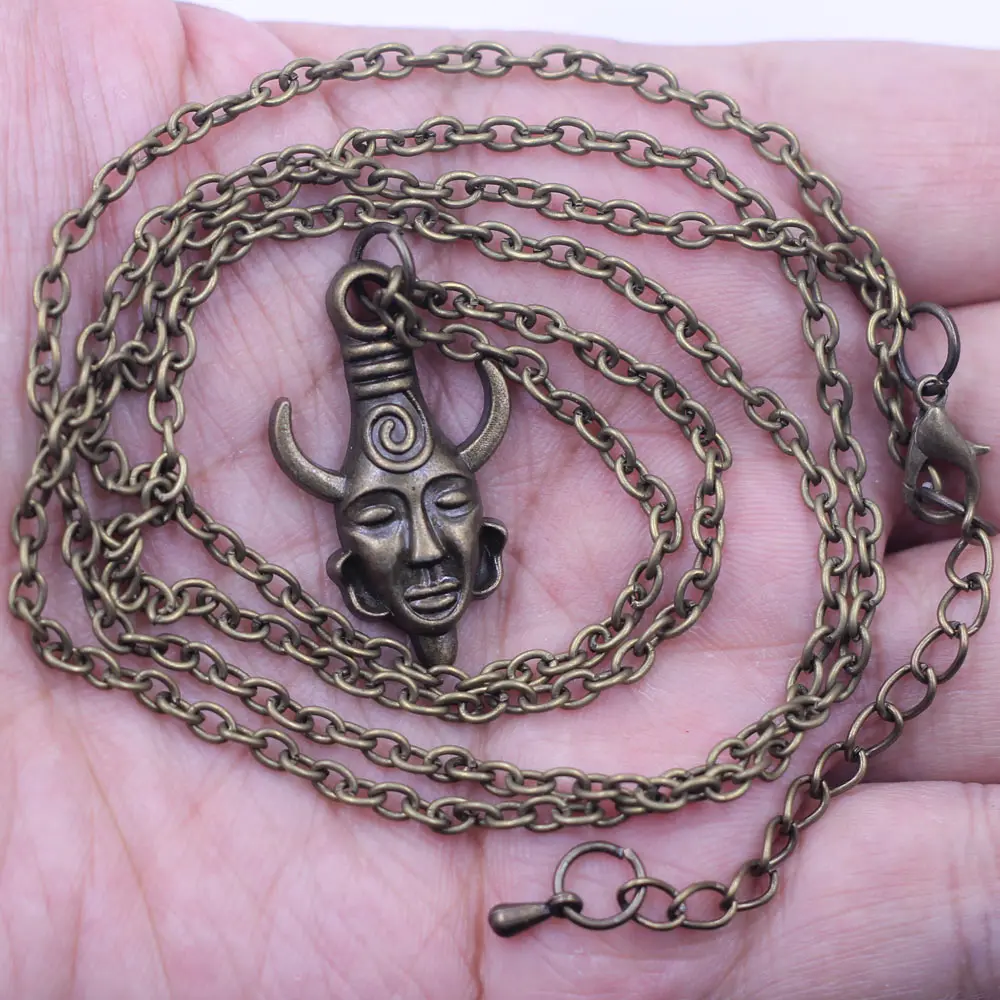 Цепочка с застежкой-карабином для женского ожерелья цвет бронзы длина 89 см 1 шт. -