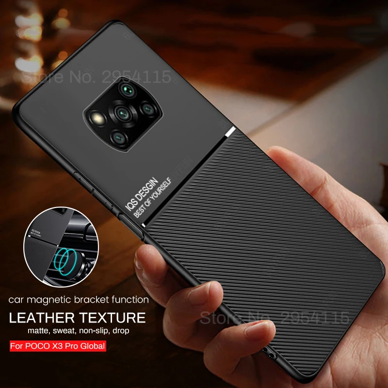 leather car magnetic holder phone covers case for pocophone poko poxo little poco x 3 x4 pro 5g x3 nfc pocox3 shockproof coque free global shipping