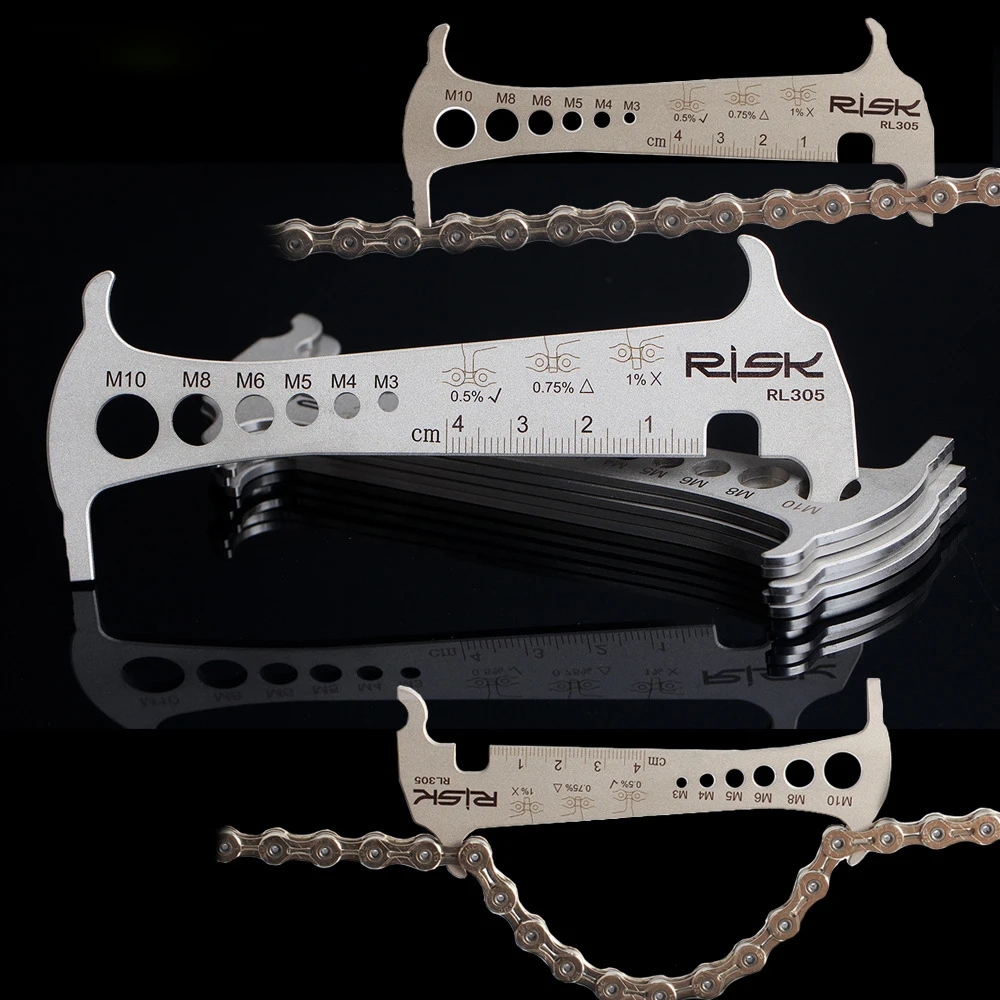 1 шт. риск Нержавеющая сталь Go одинаковых предметов велосипед 3 в цепи проверки MTB