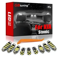 gbtuning canbus led interior light kit 9pcs for kia stonic 2017 2018 2019 car trunk roof indoor reading room lamp accessories