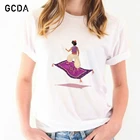 Футболка женская летняя, с изображением Аладдина и летающего ковра, в стиле Харадзюку