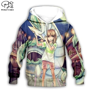 Totoro anime 3d printed Hoodies Children zipper Pullover Cartoon Sweatshirt Tracksuit Hooded/pants/family t shirt style-4