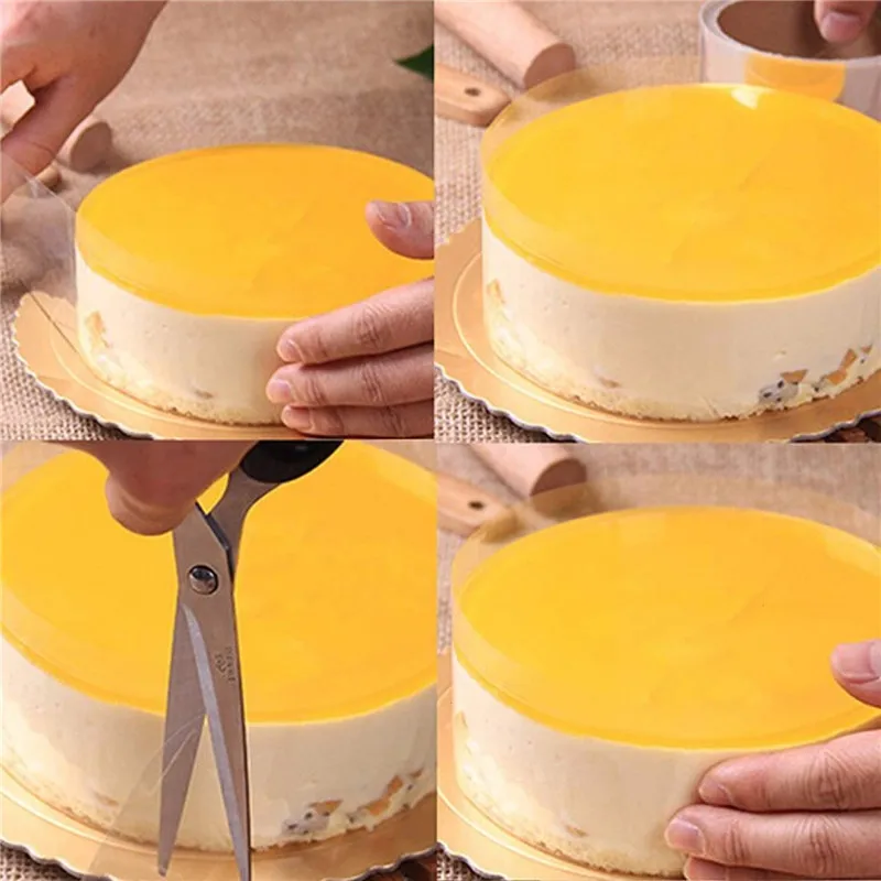 8 см 10 практичная лента для упаковки мусса воротник торта рулон м окружающий край