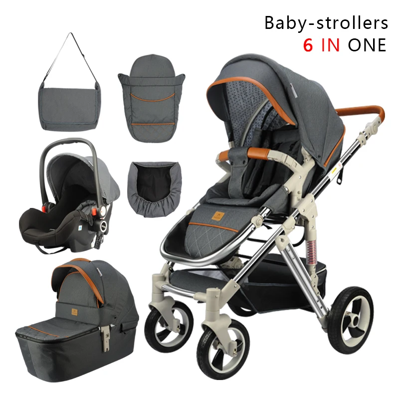 Детская коляска 3 в 1 система для путешествий с люлькой и автомобильным сиденьем