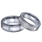 Никогда не выцветает 100% настоящий Вольфрам кольцо из карбида обручальные ювелирные изделия серебряный цвет любовь союз пара обручальные кольца для мужчин и женщин