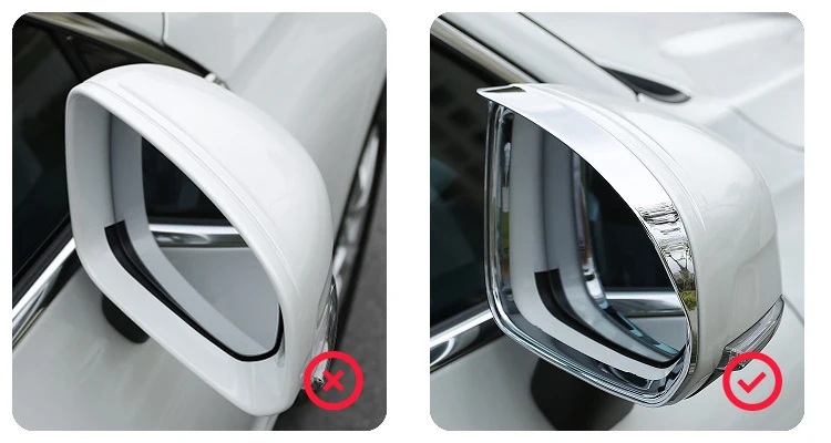 Подходит для Volvo XC60 2018-2020 ABS хромированная крышка боковой двери зеркала рамка