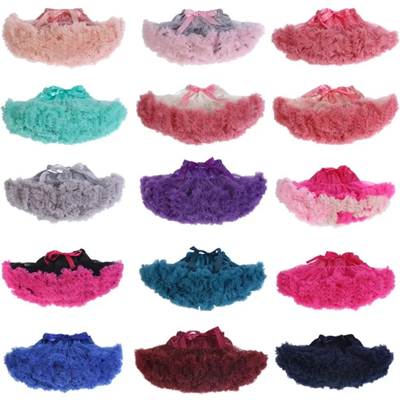 Юбка-пачка для девочек сетчатая юбка средней длины Рождественская Детская