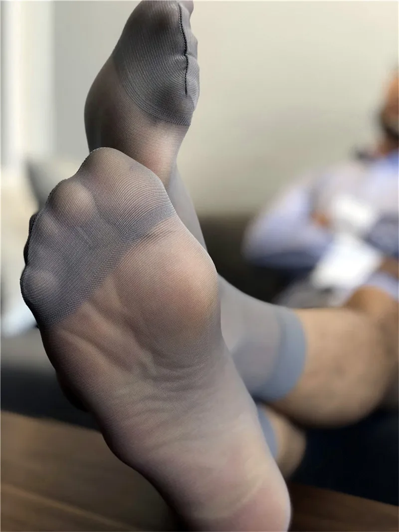 Милые кружевные королевские носки тонкие прозрачные колготки мужское нижнее