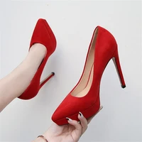 new net red ladies shoes fashion show single shoes catwalk banquet womens shoes genuine 12cm stilettos large size 35 45 46